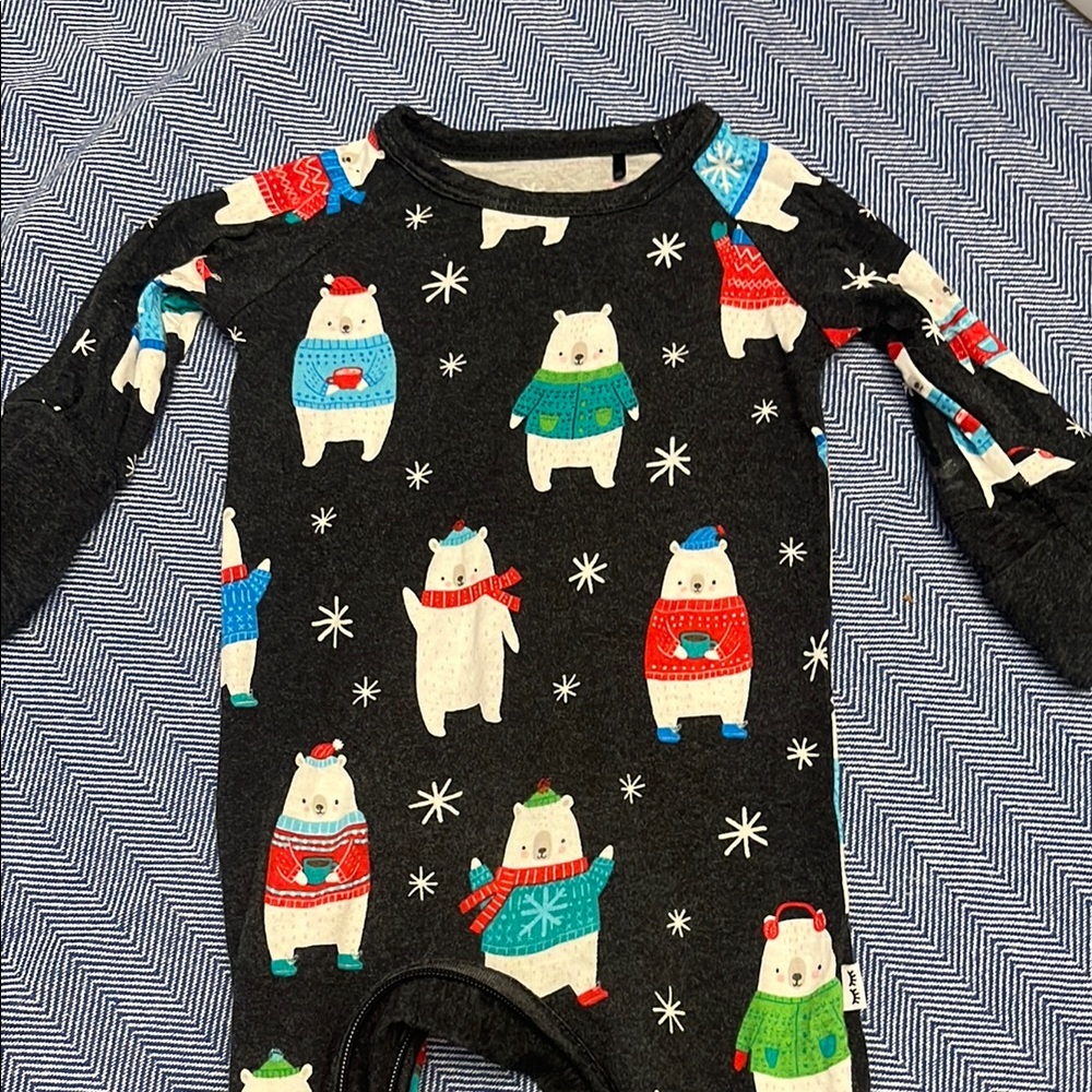 Little Sleepies Polar Bear Print Crescent